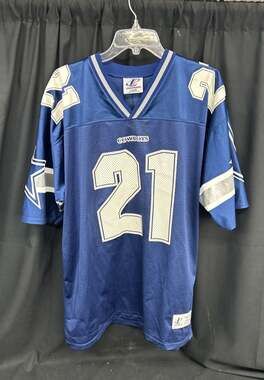 Vintage Logo Athletic Dallas Cowboys Deion Sanders #21 Jersey Size Large